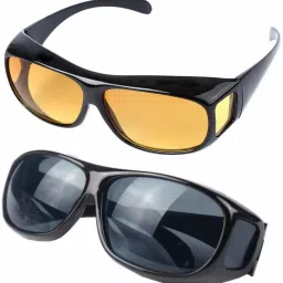 GLASSES OPTIC HD NIGHT DAY VISION DRIVING WRAP AROUND ANTI GLARE SUN HD Vision UV Protection Day/Night Driving Bikes Anti-Glare Polarized Sunglass K2 Power ToolSafety Goggle-image-71