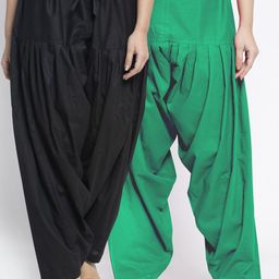 GRACIT Women Pack Of 2 Solid Cotton Salwar-image-69