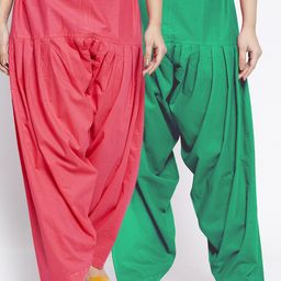 GRACIT Women Pack Of 2 Solid Pure Cotton Salwar-image-77