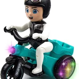 Bump & Go Toy with Flashing Lights Music Sound Stunt Tricycle Bump and Go Toy with 4D Lights Tricycle-14