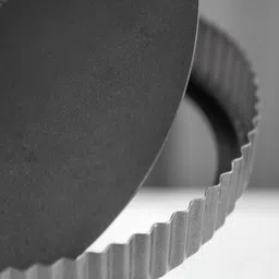 MasterClass Grey Non-Stick Loose Base Fluted Quiche Tin 25 cm image 2