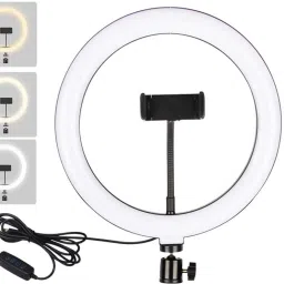 Gentle e kart ® 10" Portable LED Ring Light with 3 Color Modes Dimmable Lighting Ring Flash-4