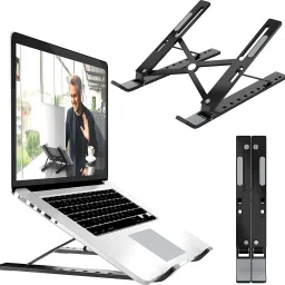 RJECOM Laptop Stand for Desk, Adjustable Lapdesk Portable Aluminum Laptop Holder, RJECOM7 Aluminium Desk Stand Laptop Stand with Adjustable Height Compatible with 36 - 39cm, 26 - 35 cm Laptops-image-49