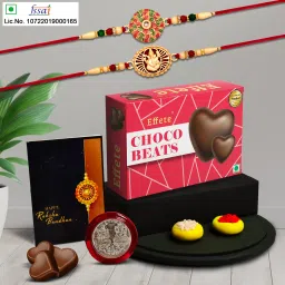 Rakhi gift for brother with Choco Beats(32-GM) | Rakhi set |Y22K2_531+532_CB32 Assorted Gift Box-28