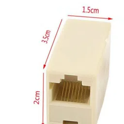 99Gems (PACK OF 3) RJ45 CAT5E CAT6 Couple Plug Network Ethernet LAN Cable Jointer Connector Adapter for Computer Cables & Connectors Lan Adapter Lan Adapter image 4