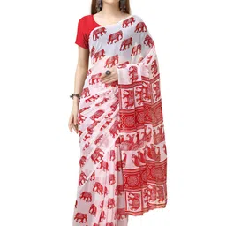 SANJANA  SILK Ethnic Motifs Pure Georgette Saree-picture-21