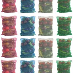 Premium Fridge Vegetable and Fruit Reusable Net Pack of 16 Grocery Bags-image-91