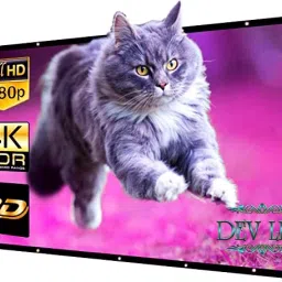 DEV LITE 120 inch Projector Screen HD16:9 Portable Video Projector Screen Foldable Anti-Crease Indoor Outdoor Projection Screen for Home, Office, Classroom (9 Feet (W) x 5 Feet (H)) Projector Screen (Width 275 cm x 153 cm Height) Projector Screen (Width 275 cm x 153 cm Height)-18