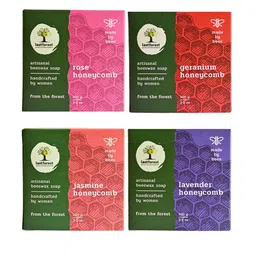 Last Forest Set of 4 Artisanal Honeycomb Beeswax Soaps - 100g each-12