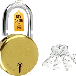 Rainbow Round 65mm lock 4 Keys Padlock for door Gold Finish Padlock-15