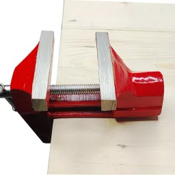 scorpion Table Vice Clamp Type Fixed Base Baby Vice- Cast Iron(60 mm, Red) Multi Vise Tool image 4