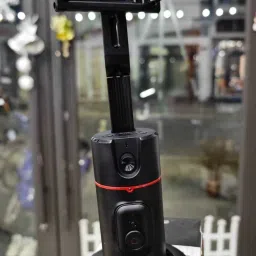 EVAAENTERPRISES Black Color Stabilizer 360 Degree(Auto Rotational Function) 2 Axis Gimbal for Mobile-13