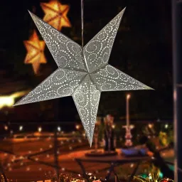 Paper Star Hanging Lantern_Red_AZ107pack of 1 White Paper Hanging Lantern-image-78