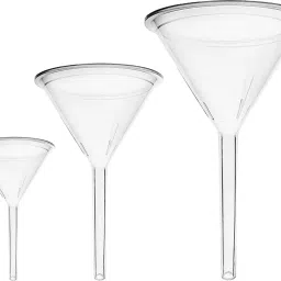 Polypropylene Long Stem Analytical Funnel - 50mm,62mm and 150mm (Pack of 3) Polypropylene Funnel Set-image-39