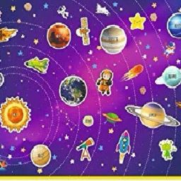 Big Size Solar System hopscotch Play met for Kids and Family 10 mm Yoga Mat-image-61