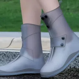 10 inch Silicone Shoe Covers Double-Breasted Anti-Slip and Waterproof FREE SIZE-13