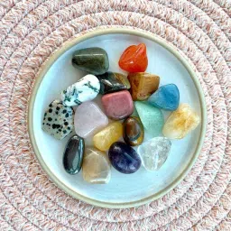 mahayogcrystals KIT01 Polished Asymmetrical Jasper, Onyx, Crystal, Quartz Pebbles image 3