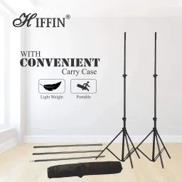 Hiffin 8X12Ft White Screen with 9X9Ft Background Support Stand Kit Reflector Reflector image 3