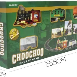 inos CHOOCHOO Toy Train Set with Long Track, Realistic Smoke & Sound Effects image 3