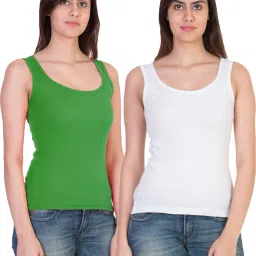 Women White, Green Camisole-image-54
