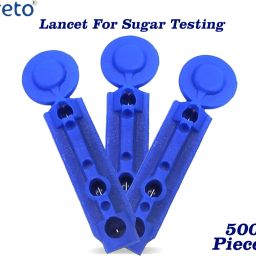 CRETO (500Pcs) Round Blood Lancet 30G, Glucometer Lancets-15