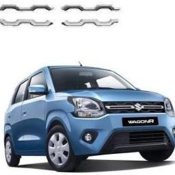 Ultra Premium Quality Chrome OE Type Front Grill Trims / Grill Covers (4-Pcs) for Maruti Suzuki Wagonr 2019 OE Grill Wagonr 2019 New Car Grill Cover-image-83