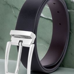killer Men Black Texas Leatherite Reversible Belt-picture-37