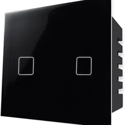 Howell 2 Gang Wi-Fi Smart 15 Amp Touch Switch Compatible With Alexa, Google & Siri Smart Switch image 2