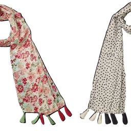 mss fashion Printed Chiffon Women Multicolor Scarf, Stole, Fancy Scarf-picture-33