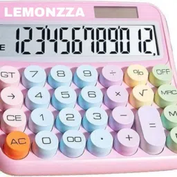 FY-002 Colorful Candy Mechanical Calculator – Cute 12 Digit Large LCD Display Basic Calculator-image-30