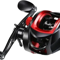 Super Smooth Metal Spool Red Baitcast Fishing Reel With Magnetic Braking System SKB001-image-56