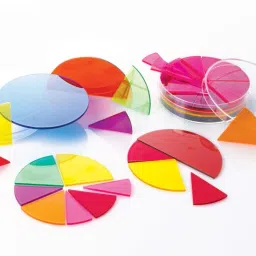 the labworld Fraction Circle Ring Learning kit Mathematics Model manipulatives for Kids Activity to Learn Decimal Percentage time in Classroom or Home image 2