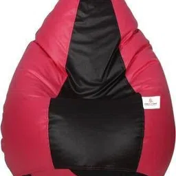 star XXL Classic Leatherette Black Pink Filled with Beans Teardrop Bean Bag With Bean Filling-picture-33