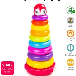 Penguin Stacking Rings Jumbo Plastic Stack Up Educational Toy-image-90