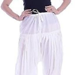Cotton Linen Blend Solid Women ["White"] Salwar-image-69