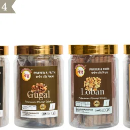 PREMIUM KAPUR GUGAL LOBAN CHANDAN DRY DHOOP INCENSE STICKS (200GMSX4) 800GMS JAR CAMPHOR, SANDAL, LOBAN, GUGAL-18