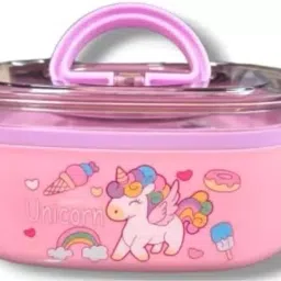 Unicorn Thermal Lunch Box for School Kids Stainless Steel Compartment Lunch Box 2 Containers Lunch Box-18