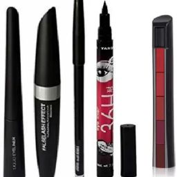 3IN1MASCARA,EYEBROW PENCIL,EYELINER+36H EYELINER+ 5 IN 1 LIPSTIC 4 ml-24