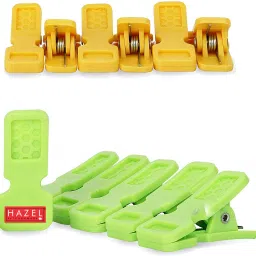 Plastic Cloth Clips For Drying Clothes Chimti For Wet Clothes Clip Set of 12 Plastic Cloth Clips-1