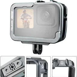 Telesin Alloy Frame Case Cold Shoe with Vertical Shot for GoPro 9 10 11(FRAME ONLY) Camera Rig image 3