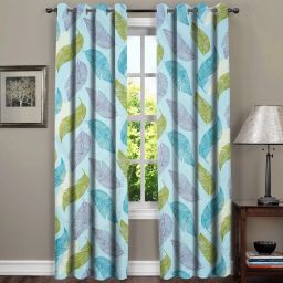 213 cm (7 ft) Polycotton Room Darkening Door Curtain (Pack Of 2)-image-53
