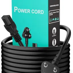 HexaGear Power Cord 1.25 A 1.8 m Metal Briaided Heavy 3 Pin AC Power Cord Cable Power Cord 1.8M Replacement Power Cable v1.1.22-image-77
