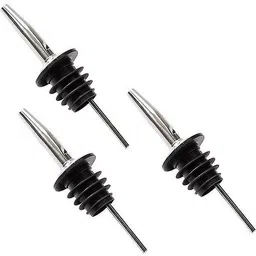 Dynore Stainless Steel Set of 3-Metal Wine Bottle Pourer/ Pour Spout Stainless Steel Bottle Stopper-picture-8