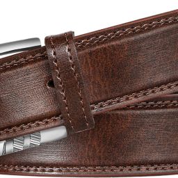 Men Evening, Party, Formal, Casual Brown Artificial Leather Belt-image-99