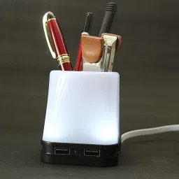 laps of luxury Tumbler With Usb Hub, Lamp And Mobile Stand (Adjustable Lamp Light) Study Lamp image 2