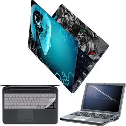 FineArts Laptop Skin with Screen Guard and Key Guard - Artificial Intelligence Side Face Combo Set-image-20