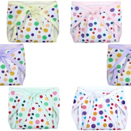 Cotton Washable & Reusable Cloth Diaper Nappy With Insert Cushioned Padded-1