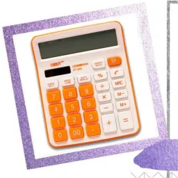 Beautiful Slim Calculator Vibrant Screen Soft Touch Keys Basic Calculator-picture-44