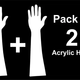 acrylic mehendi practice hand set of 2-image-46