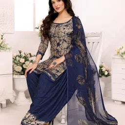 yashika Unstitched Crepe Salwar Suit Material Floral Print-picture-37